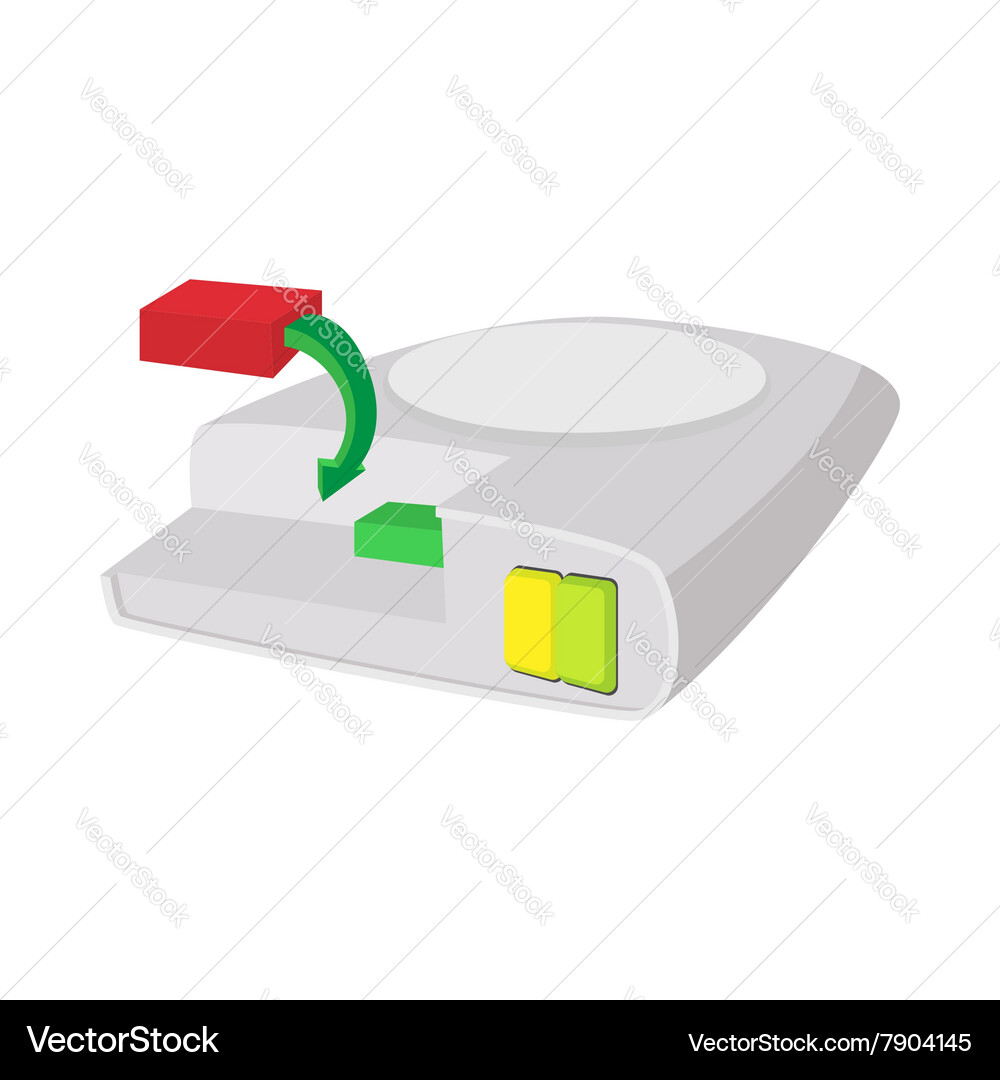 Defragment of computer hard drive icon vector image