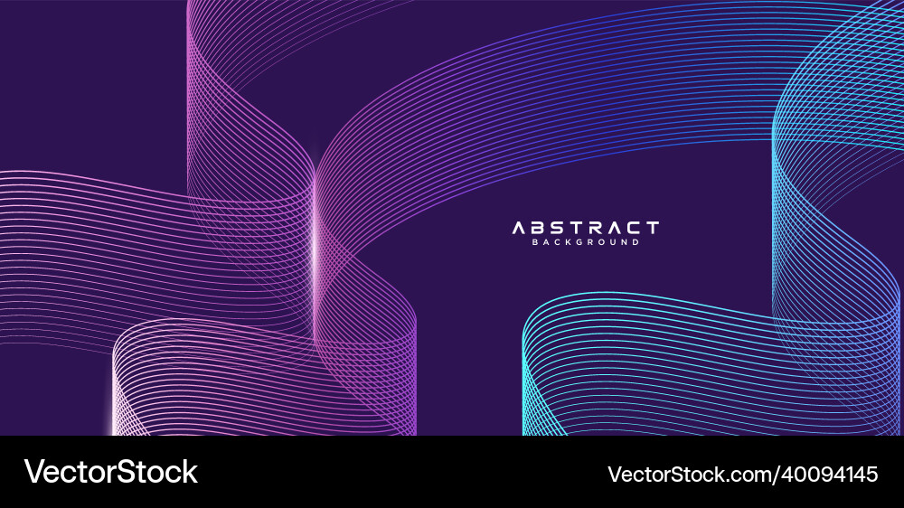 Dynamic Flowing Abstract Lines vector image