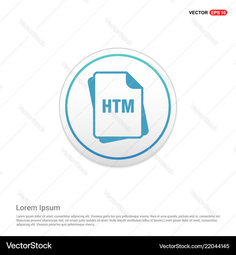 File type icons - white circle button vector image