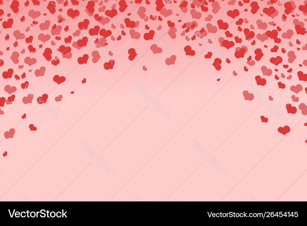 Frame in form an arch with hearts Frame in form an arch with hearts vector image