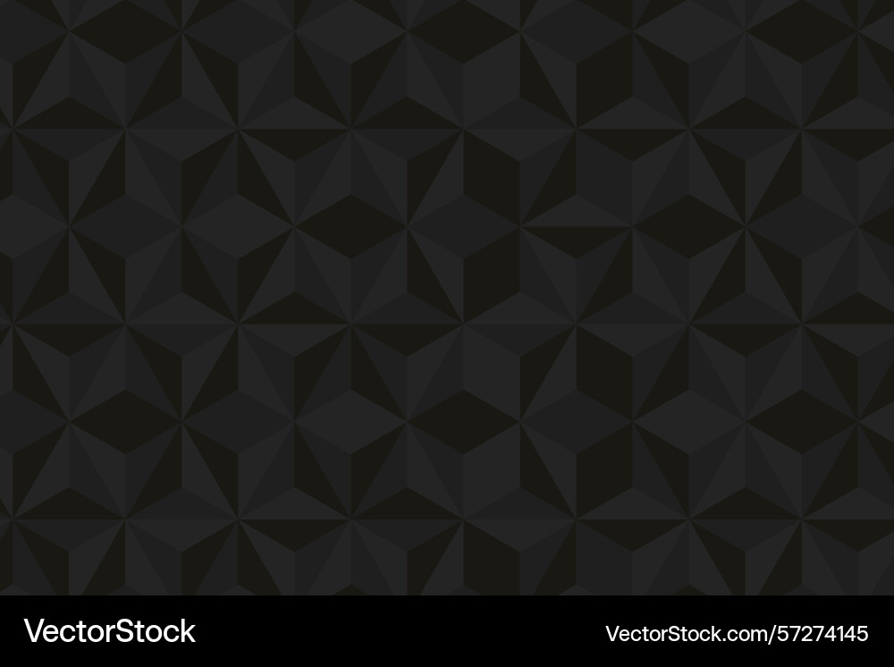 Geometric seamless pattern with black elements Vector Image