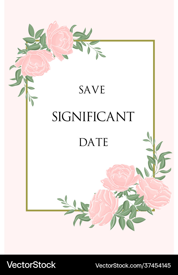 Rectangular frame with flowers floral pattern Rectangular frame with flowers floral pattern vector image