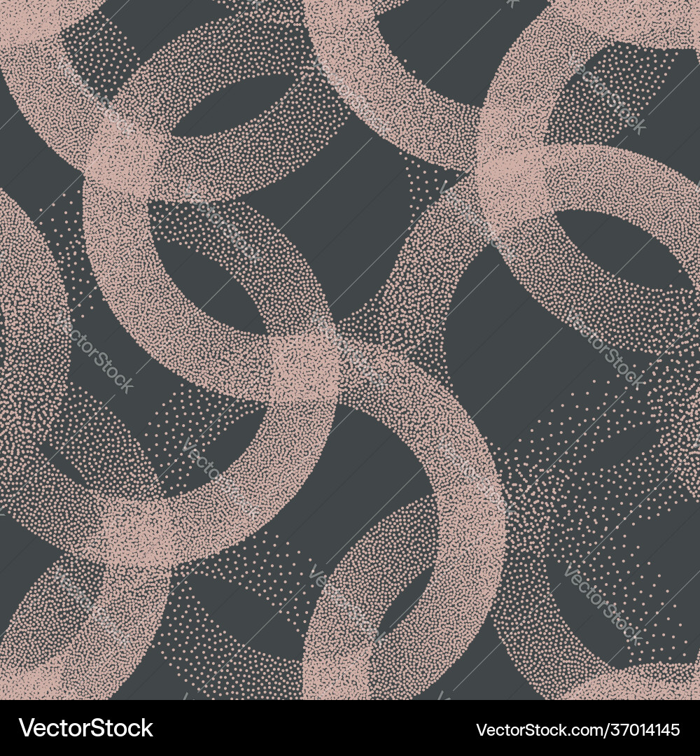 Retro Stippled Circle Pattern vector image