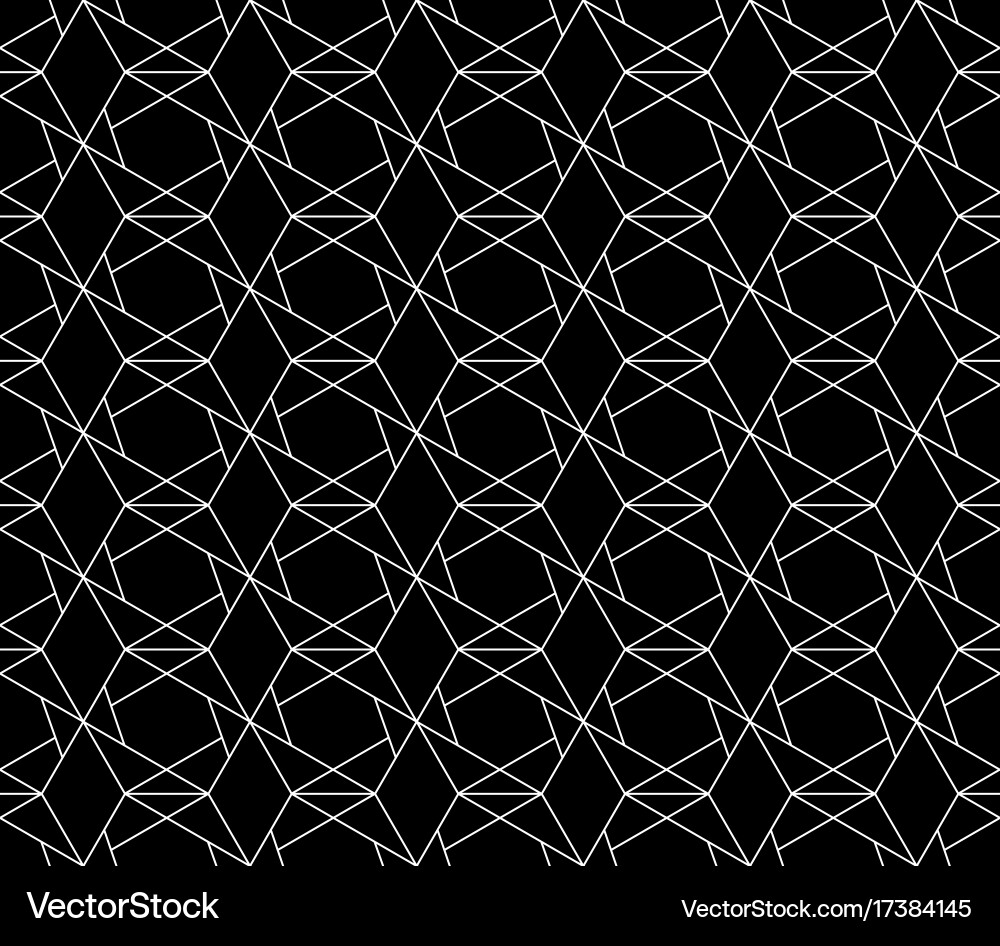 Seamless geometric pattern with editable vector image