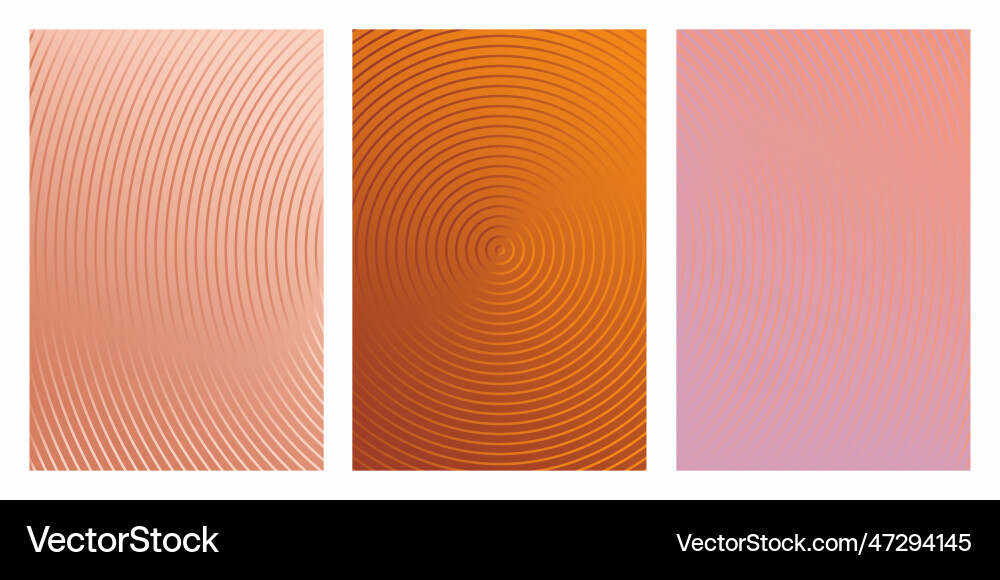Set of boho urban background with circle stripe Set of boho urban background with circle stripe vector image