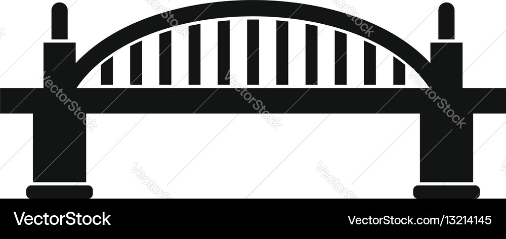 Simple Bridge Icon Vector Image