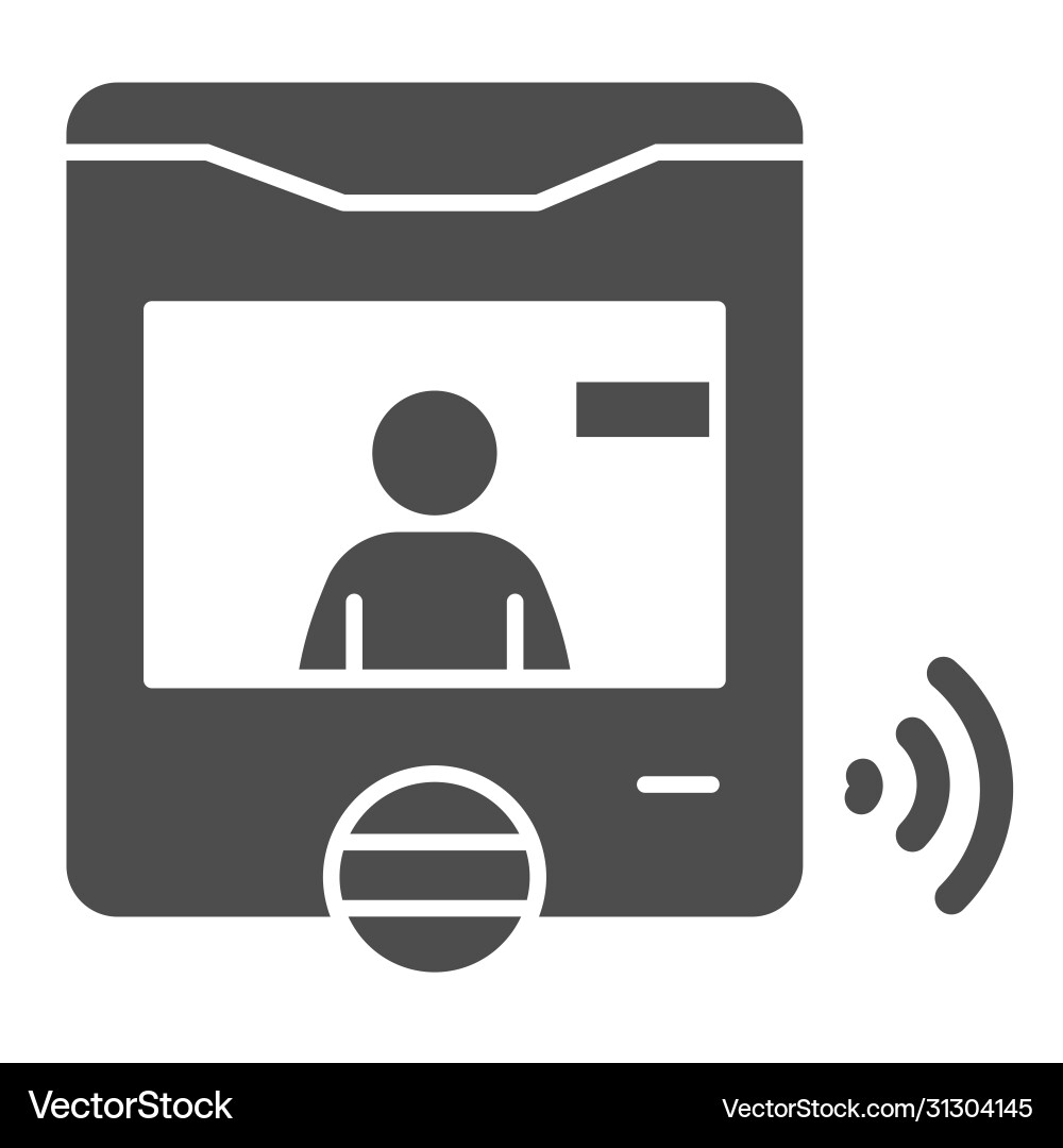 Smart Intercom with Guest Display vector image