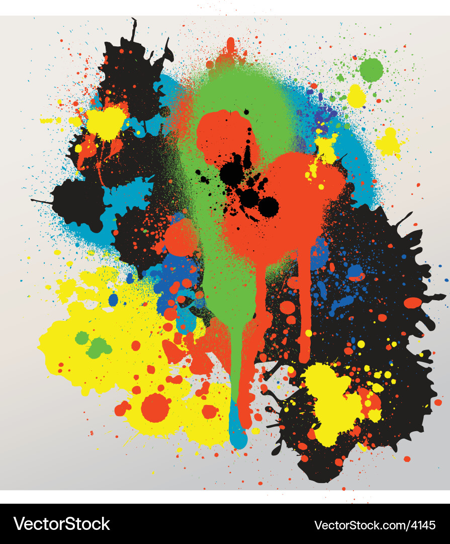 Spray Paint Blot Vector Image