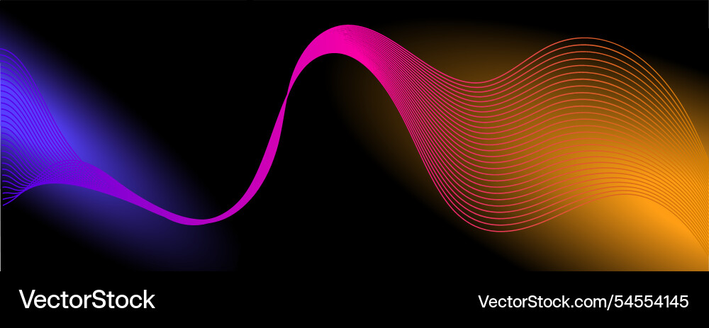 This image showcases a dynamic wave pattern This image showcases a dynamic wave pattern Vector Image