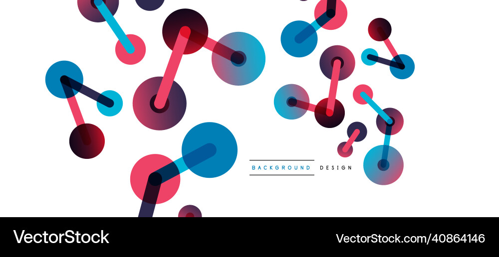 Abstract background round dots connected by lines Abstract background round dots connected by lines vector image