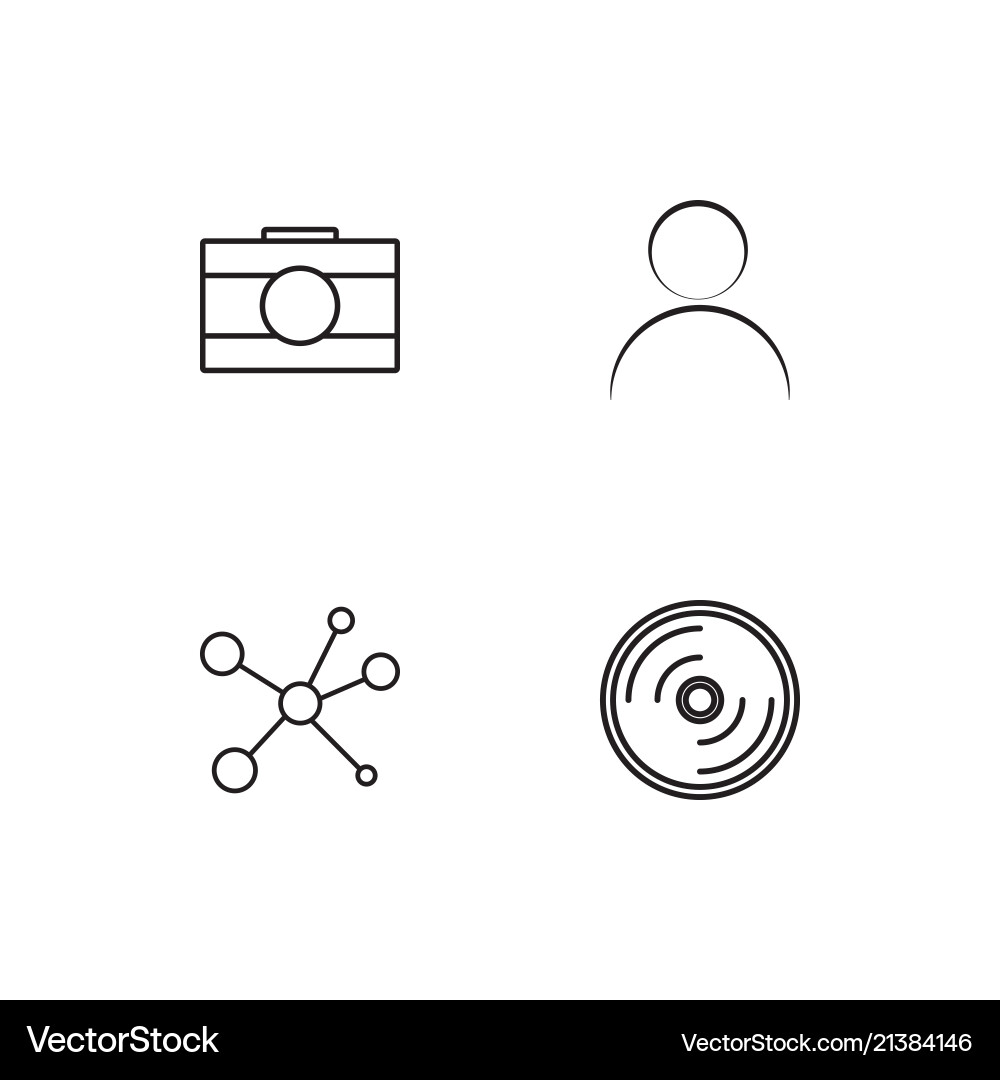 Electrical devices linear icons set simple Vector Image