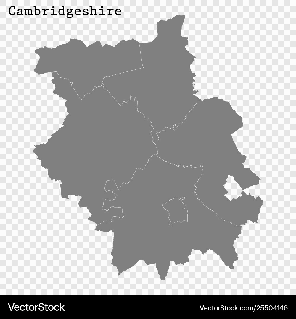 High quality map is a county england High quality map is a county england vector image