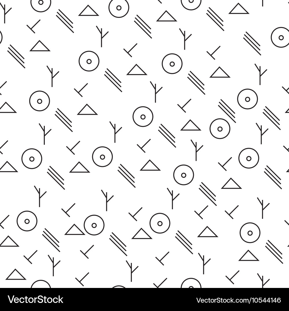 Minimalist pattern with geometric shapes Vector Image