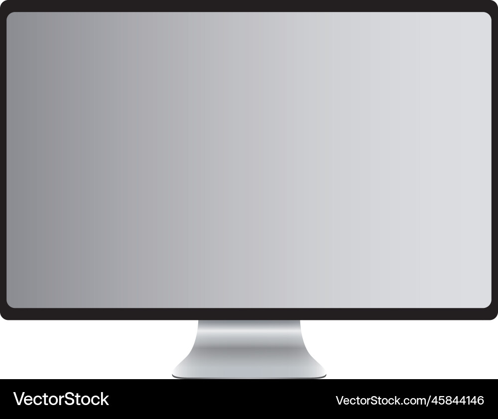 Modern Computer Monitor vector image