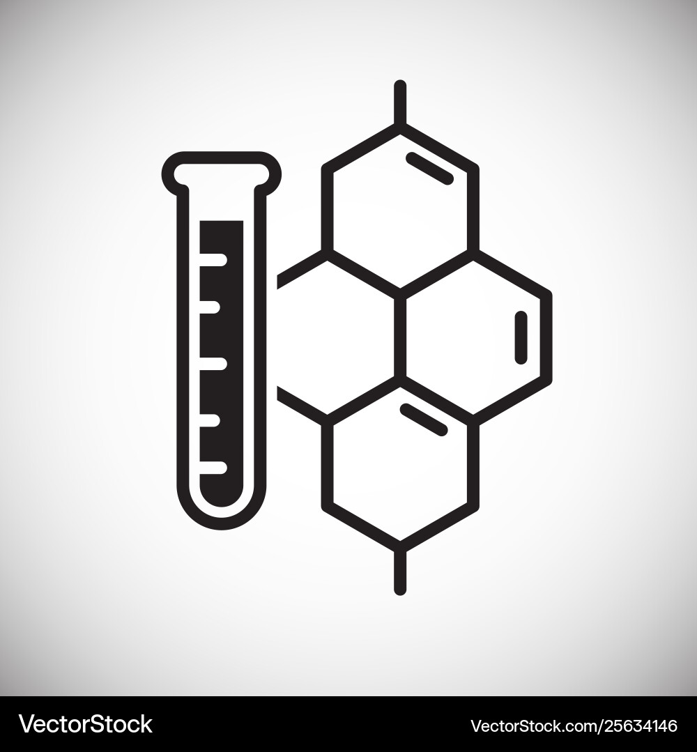 Molecule icon on background for graphic and web Molecule icon on background for graphic and web vector image