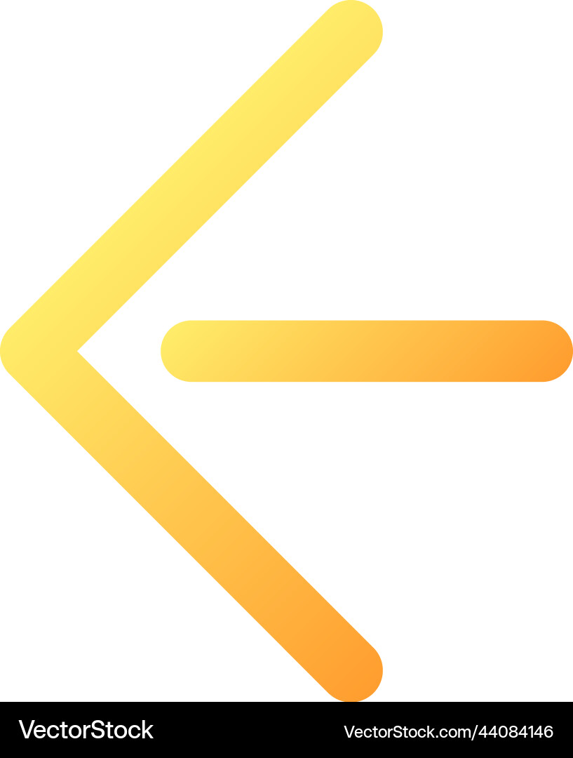 Move back pixel perfect flat gradient color ui Move back pixel perfect flat gradient color ui vector image