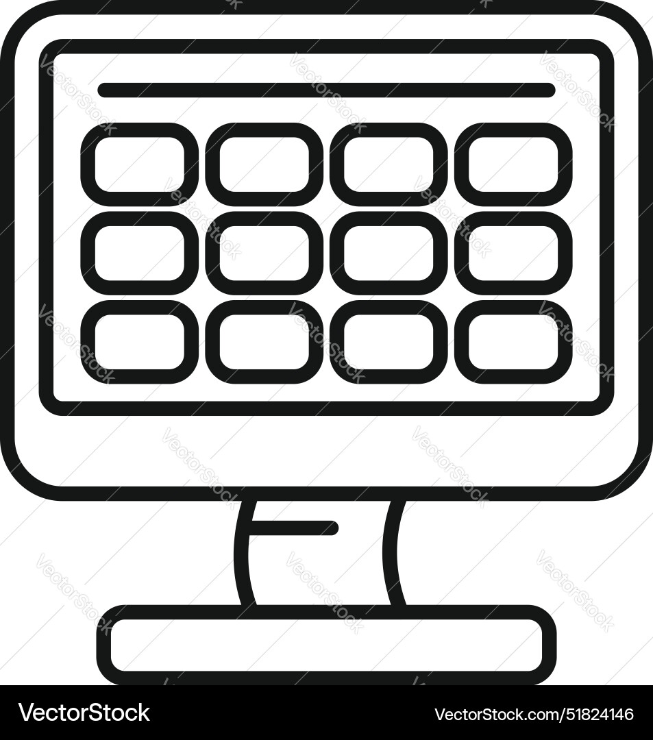 Online calendar schedule showing appointment dates Online calendar schedule showing appointment dates vector image