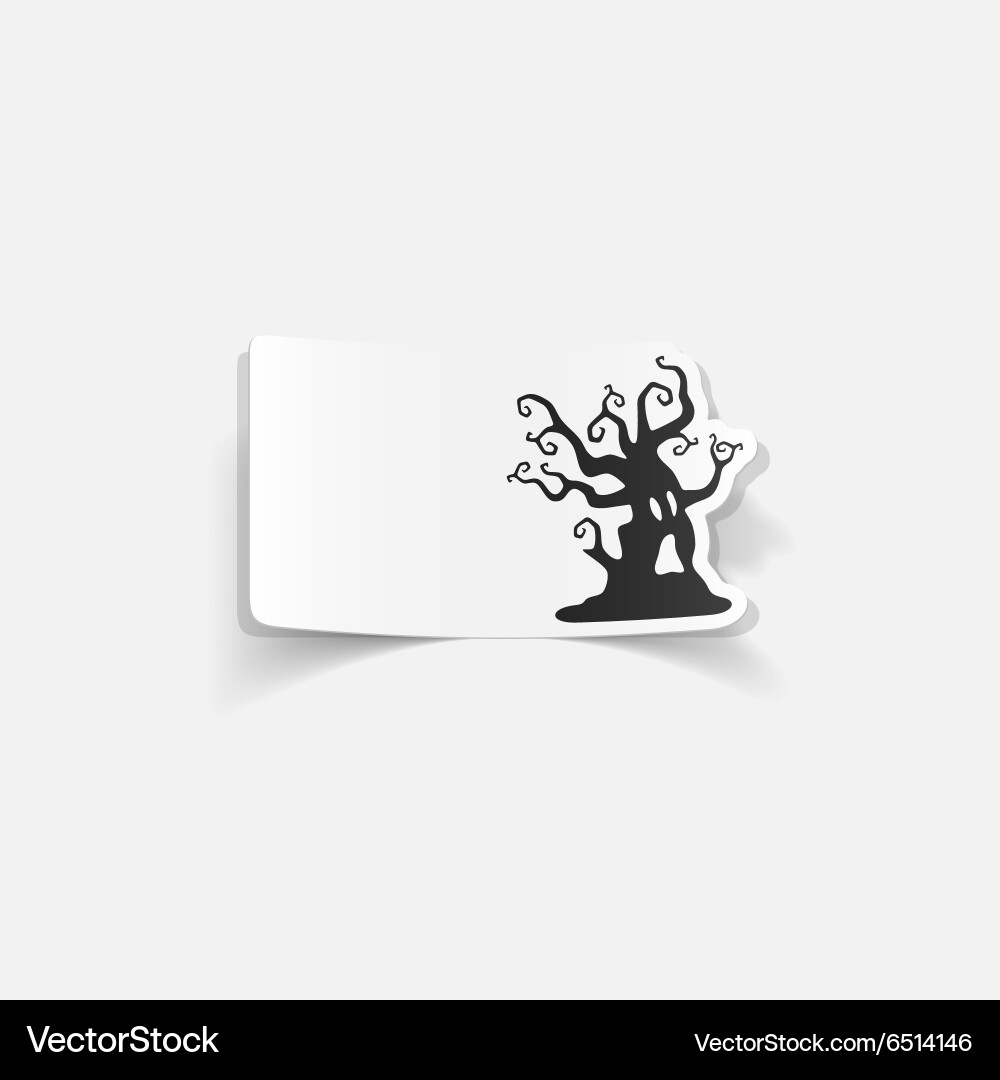Realistic design element tree Vector Image