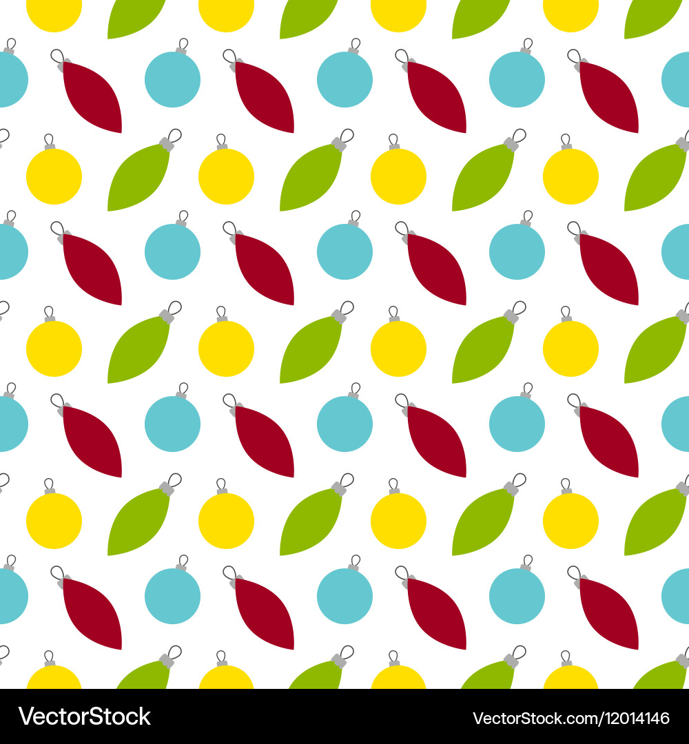 Seamless pattern texture with new year vector image