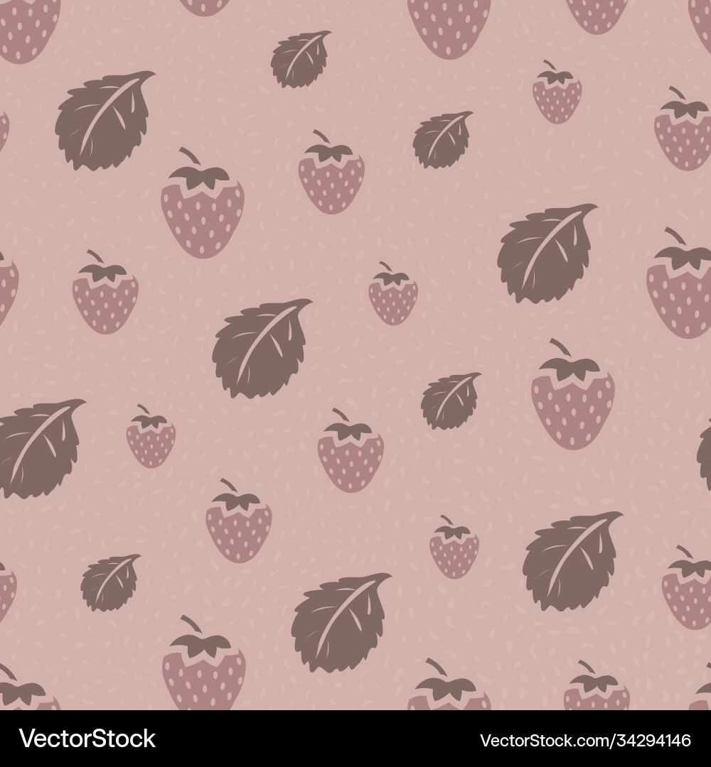 Seamless repeating pattern strawberries Vector Image