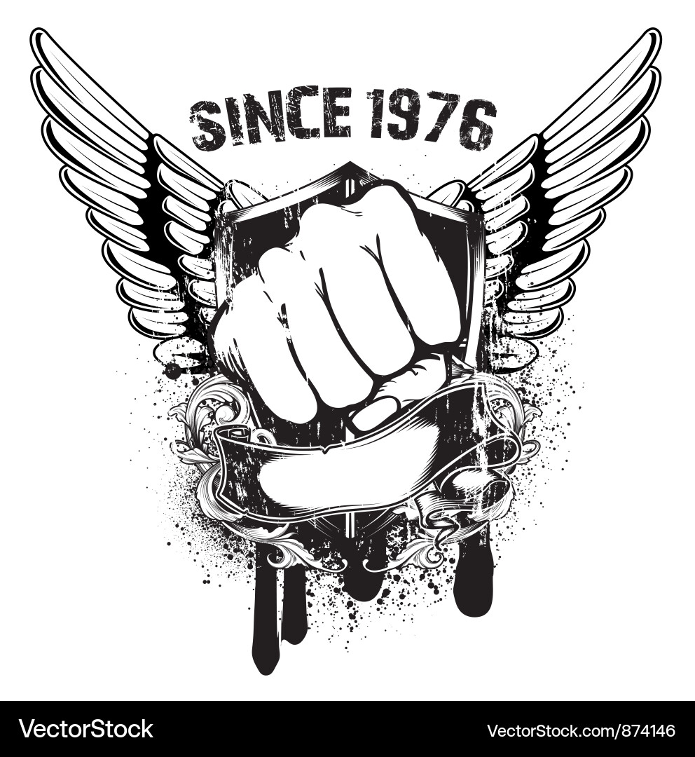 Vintage Grunge Shield Emblem vector image