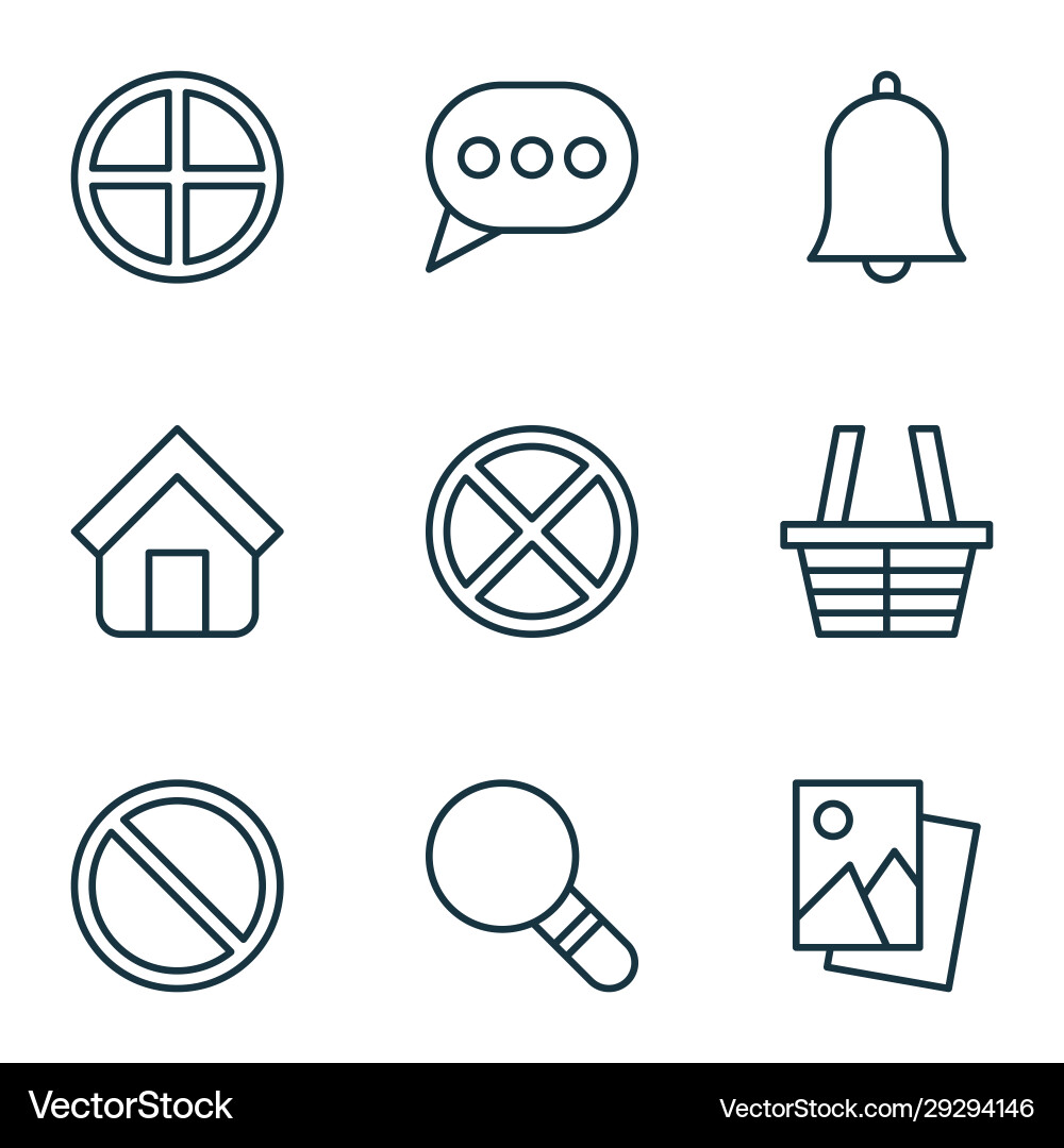 Web icons set with plus home access denied Web icons set with plus home access denied vector image