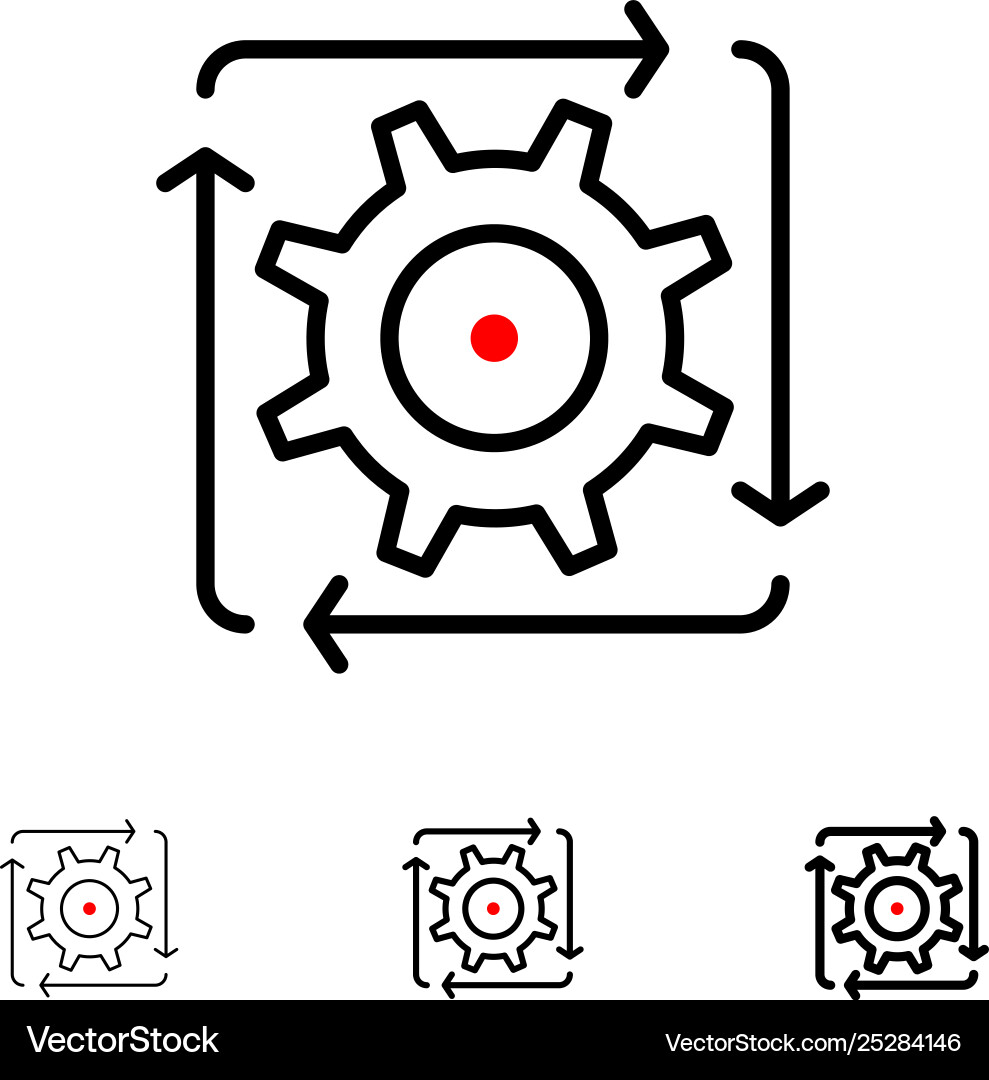 Workflow automation development flow operation Workflow automation development flow operation vector image