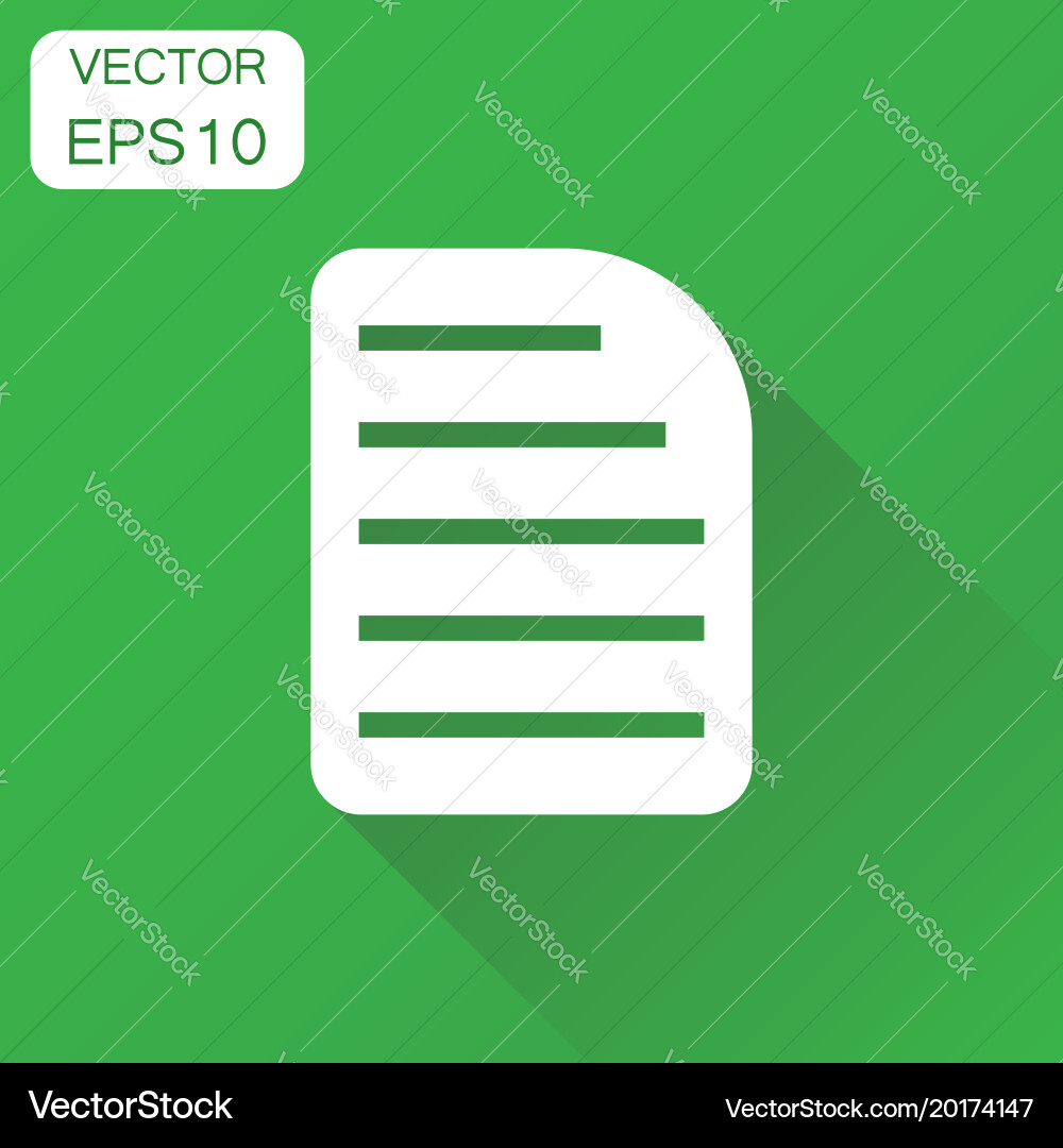 Document icon business concept archive data file vector image