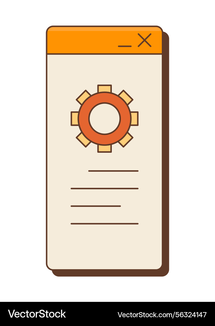 Eyecatching and colorful ui element vector image