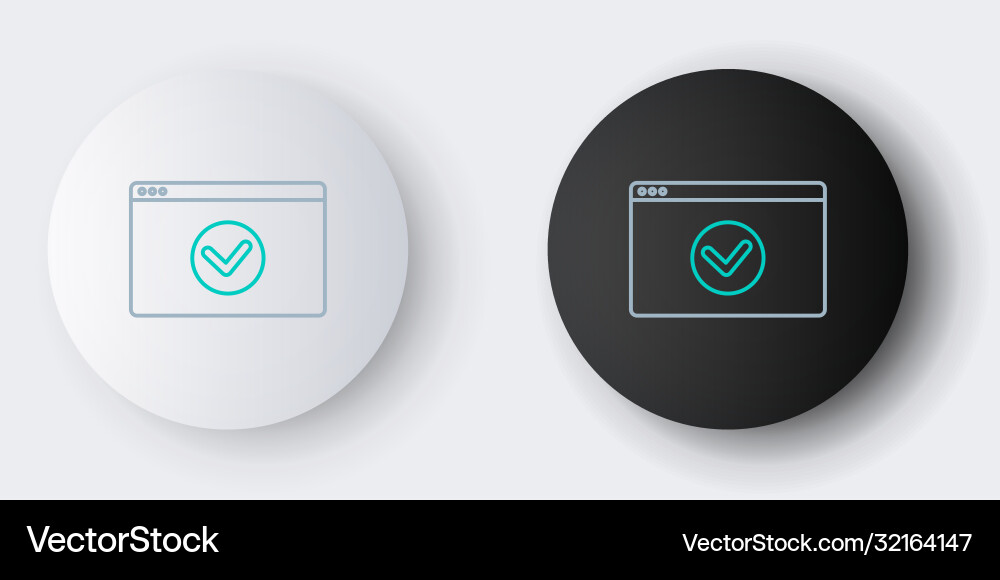 Line secure your site with https ssl icon Line secure your site with https ssl icon vector image