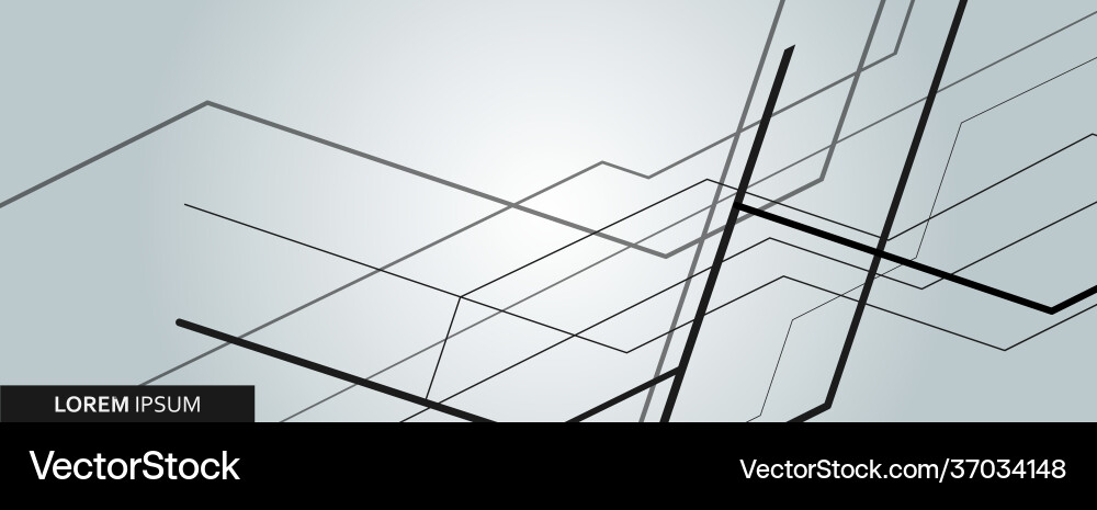 Abstract background with black overlapping vector image