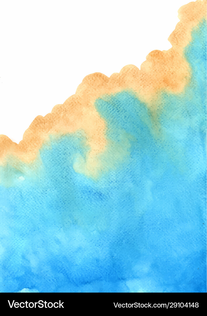 Abstract brown and blue watercolor background Abstract brown and blue watercolor background vector image