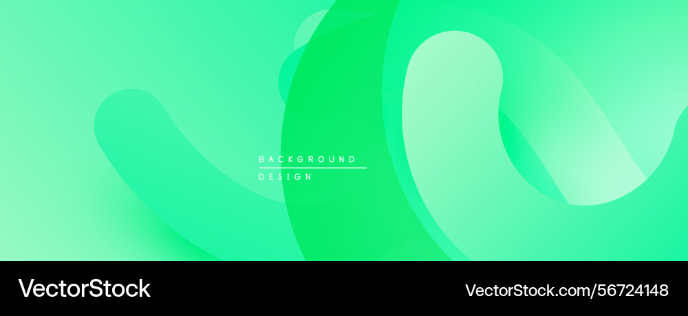 Abstract green gradients create flowing shapes Abstract green gradients create flowing shapes vector image