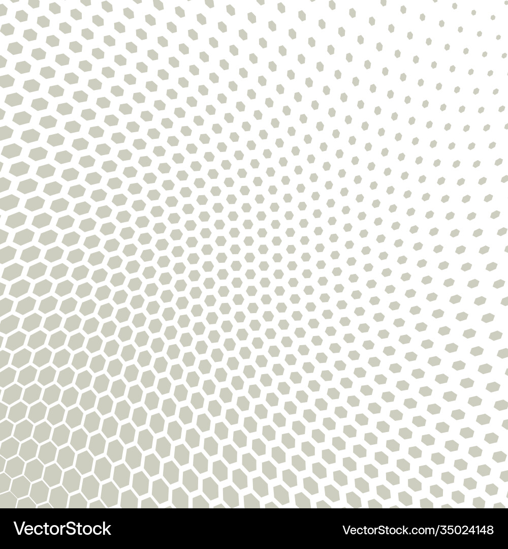 Abstract hexagonal halftone background Abstract hexagonal halftone background vector image