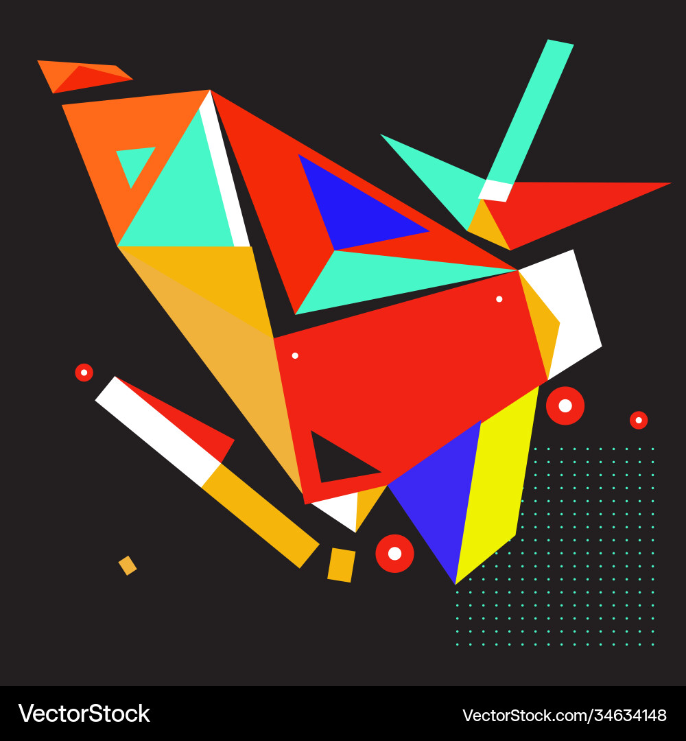 Abstract modern triangles background pattern vector image