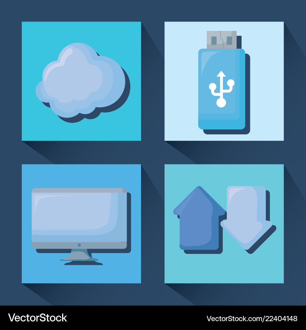 Cloud computing design Vector Image