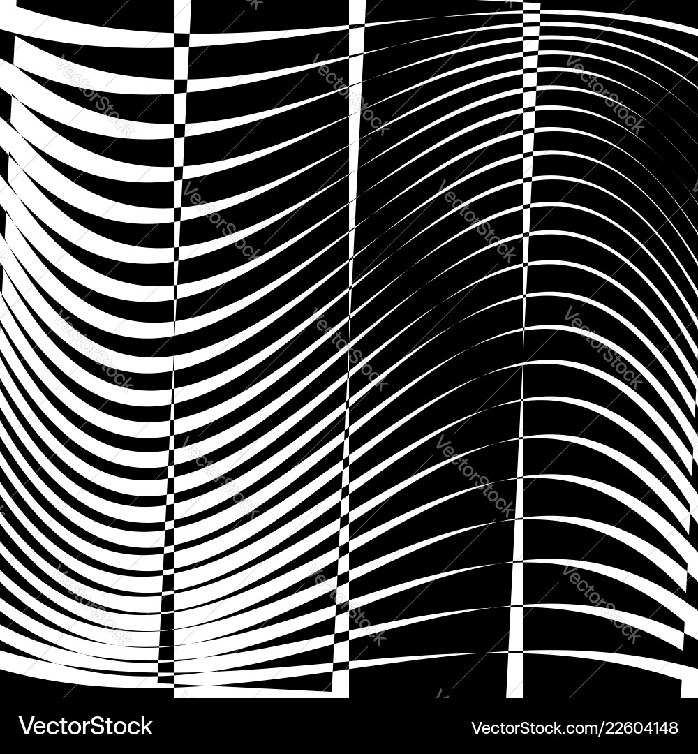 Curvy waving lines abstract geometry element Curvy waving lines abstract geometry element vector image