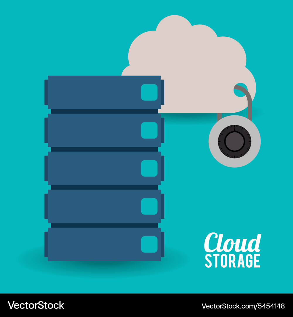Data base design vector image