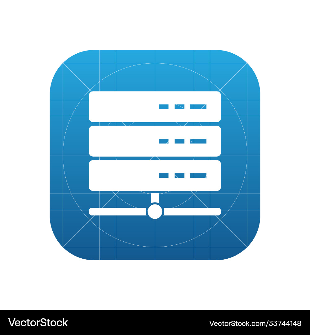 Database server icon sign storage vector image