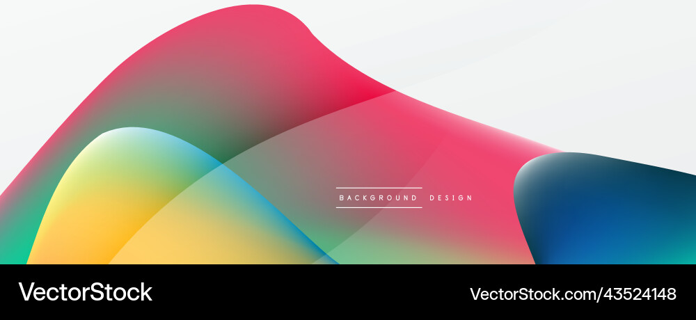 Fluid color abstract background liquid gradients Vector Image