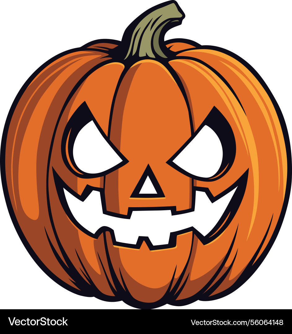 Halloween pumpkin Royalty Free Vector Image - VectorStock
