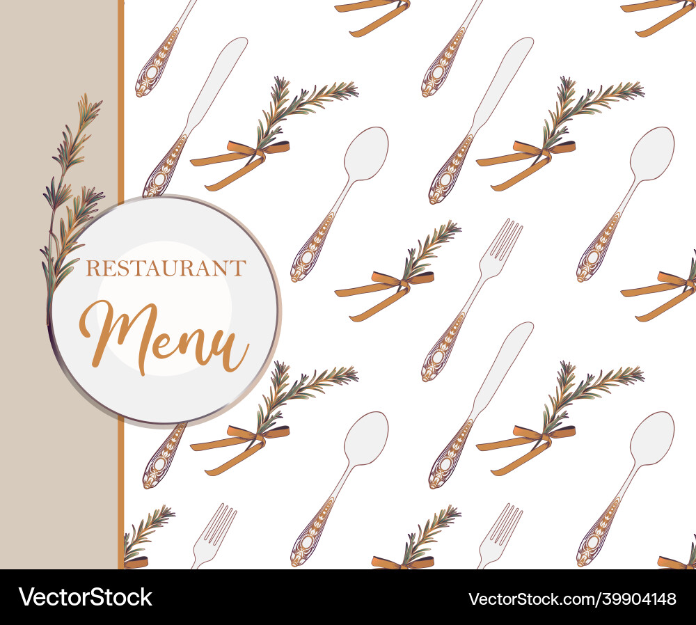 Menu pattern Menu pattern vector image