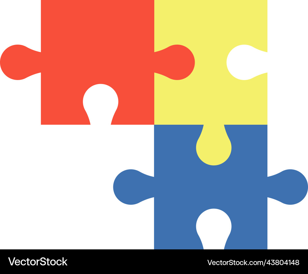 Puzzle game brochure element design Vector Image