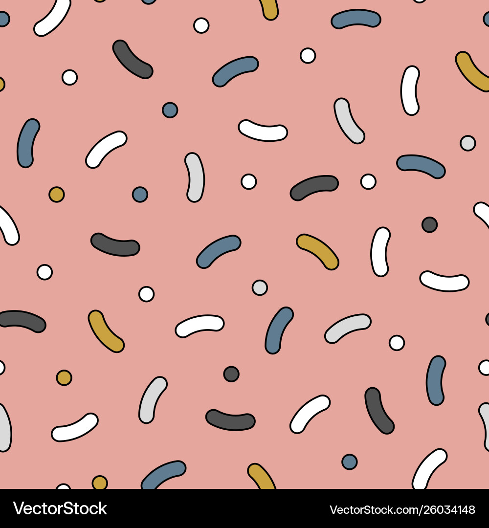 Retro Memphis Pattern - Repeating vector image