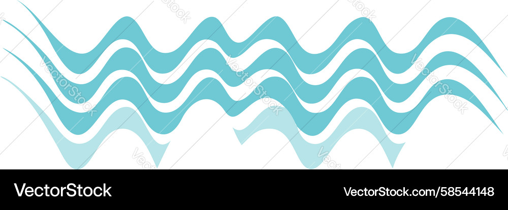Smooth Wavy Lines Abstract Pattern Vector Image
