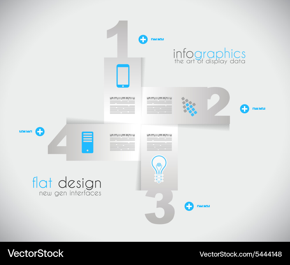 Timeline to display your data with infographic vector image