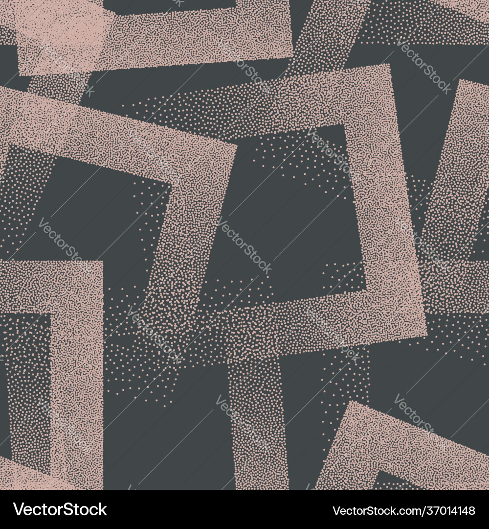 Trendy seamless pattern stippled squares texture Trendy seamless pattern stippled squares texture vector image