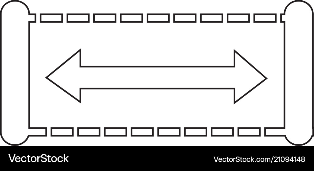 Width icon design vector image