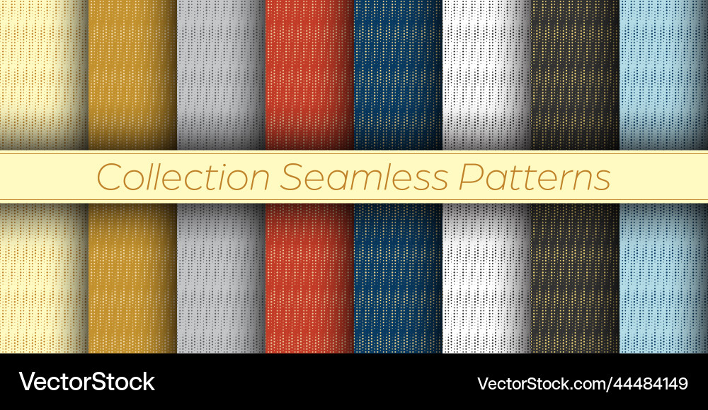 A set of seamless patterns for backgrounds Vector Image