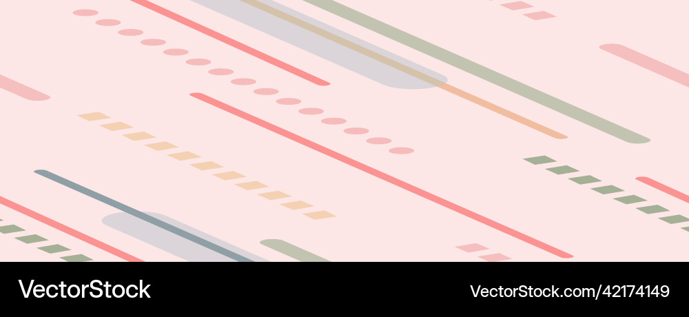 Abstract color pattern with different geometric Vector Image